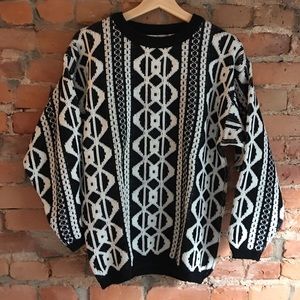 NWT and Vintage(!) black and white sweater